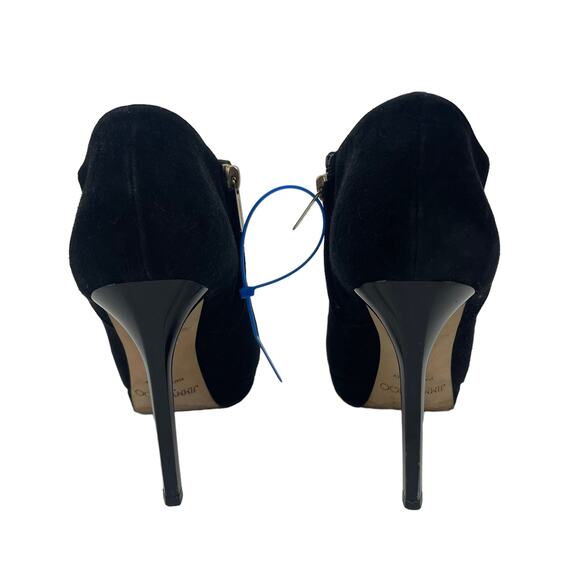 Jimmy Choo Ren 100 Pointed Toe Suede Ankle Boots Black Size 39 - Picture 8 of 12